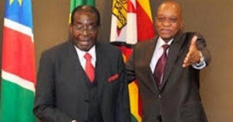 Jacob Zuma : "Mugabe va bien mais se trouve en résidence surveillée"