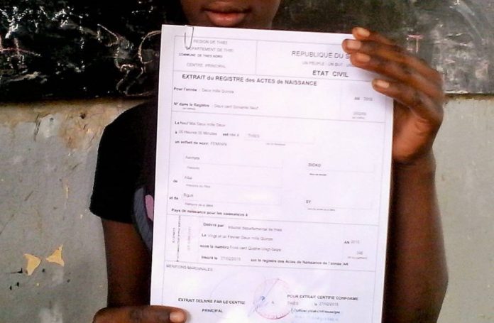 Des actes de naissance bazardés à 15 mille Fcfa à Tamba