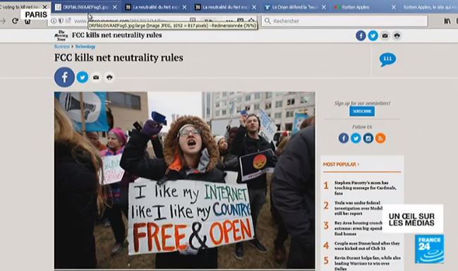 Etats-Unis : la neutralité sur le net c’est fini
