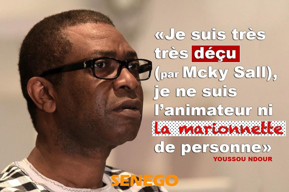 Youssou Ndour en colère- La réception de Bougane Guèye Dani au palais serait-elle l’origine?