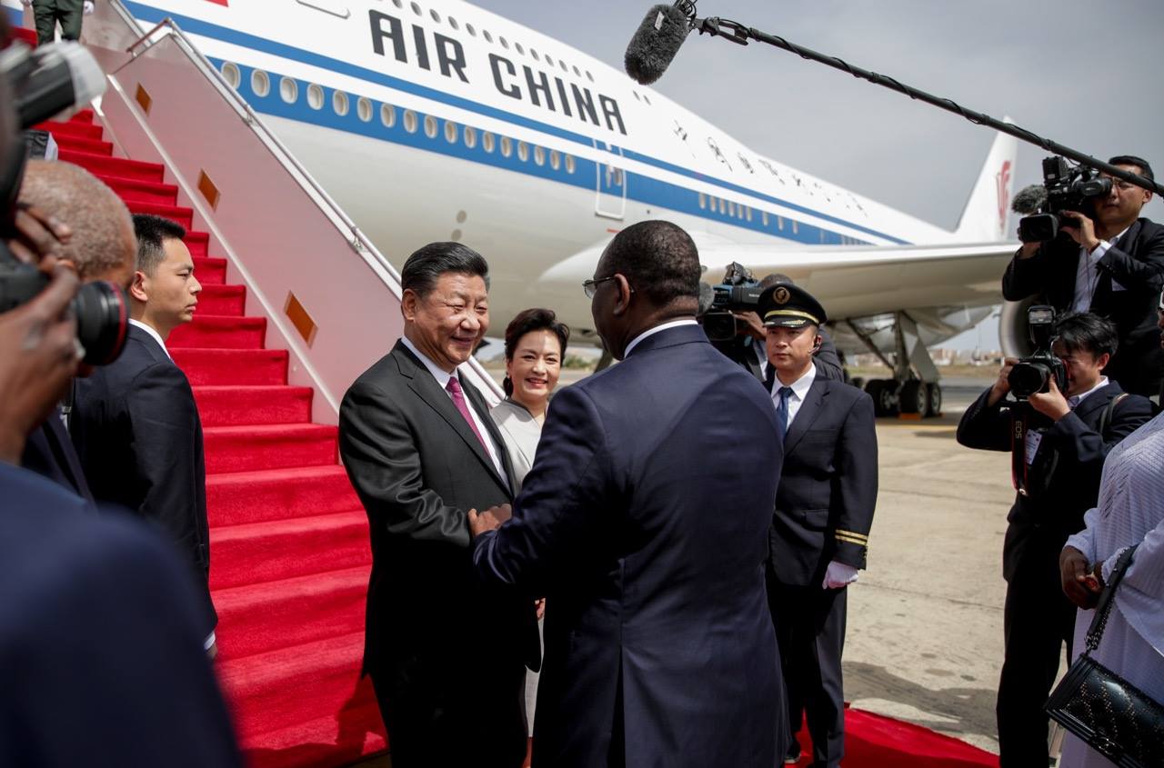 Les images de l'arrivée du Pr Chinois XI Jinping