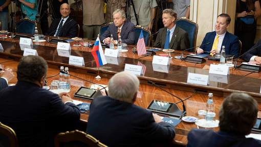 Des sénateurs américains convient leurs collègues russes à Washington