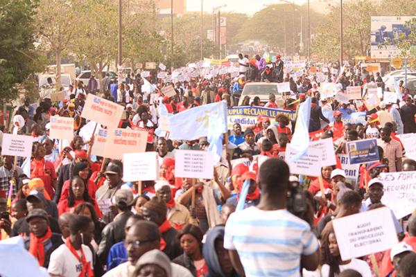 FRONT DEMOCRATIQUE ET SOCIAL DE RESISTANCE NATIONALE MARCHE DU 12 AOUT 2018/PIKINE –GUEDIAWAYE