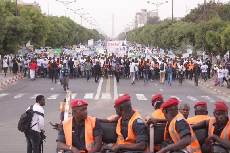 Les images de la marche du Front de Résistance Nationale
