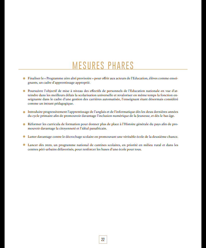 Après sa démonstration de force du week-end, voici le programme du candidat-sortant Macky Sall qui fera...mouche !