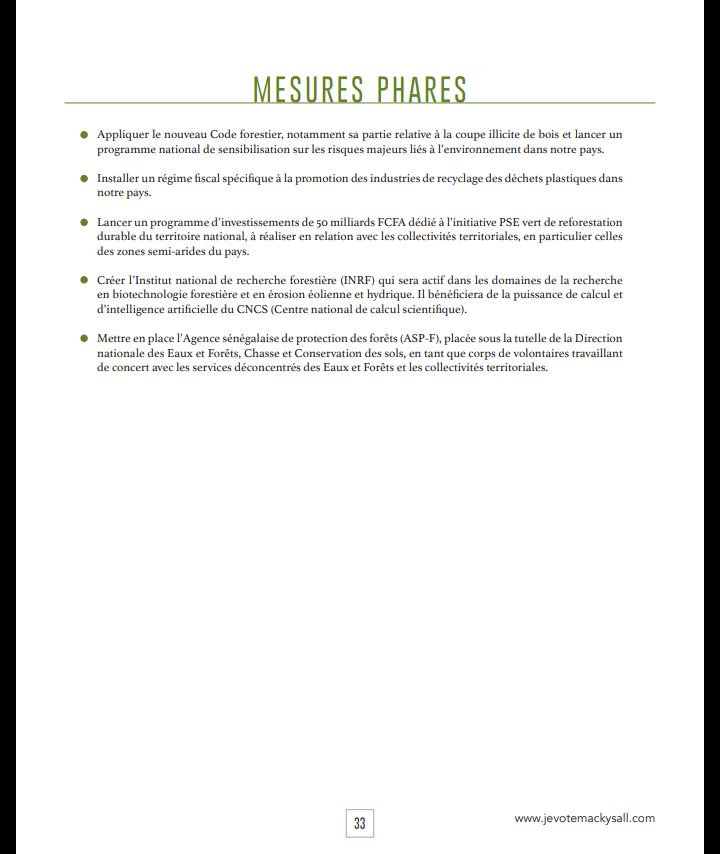 Après sa démonstration de force du week-end, voici le programme du candidat-sortant Macky Sall qui fera...mouche !