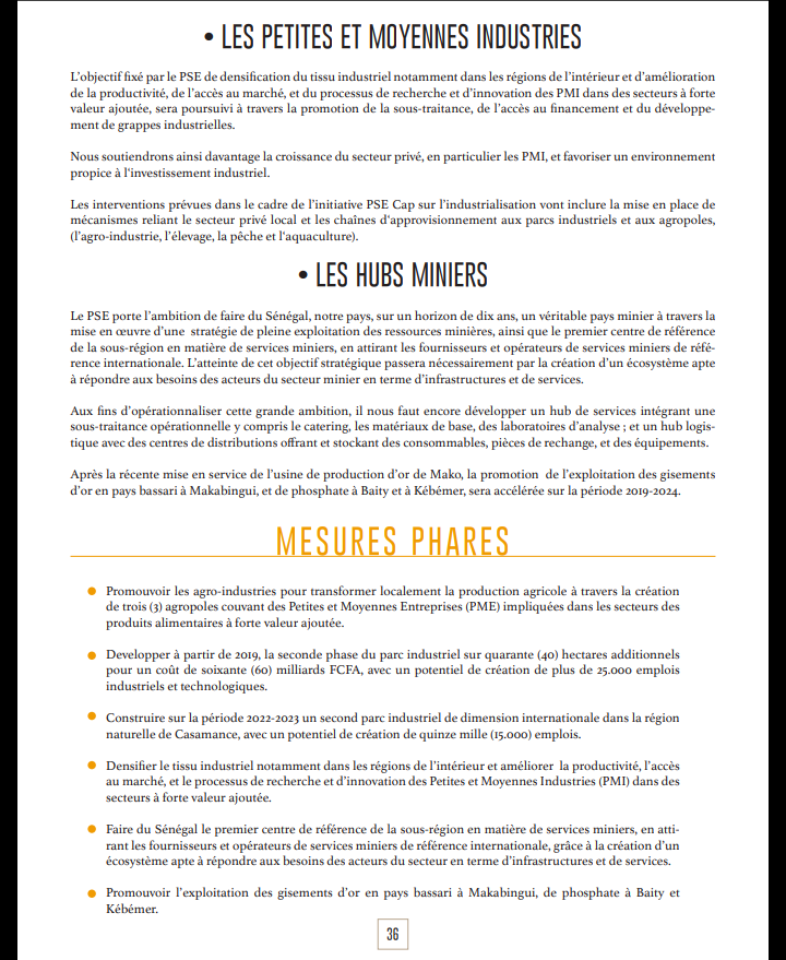 Après sa démonstration de force du week-end, voici le programme du candidat-sortant Macky Sall qui fera...mouche !