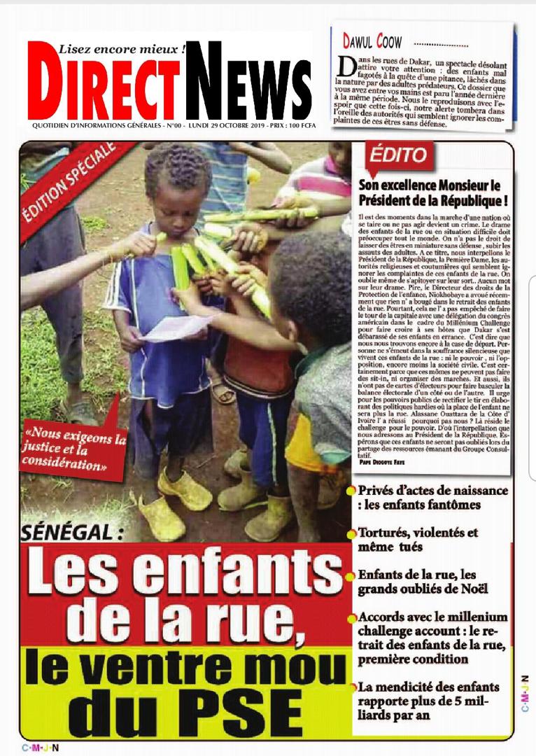 Le nouveau journal de Pape Diogaye Faye "Direct News"