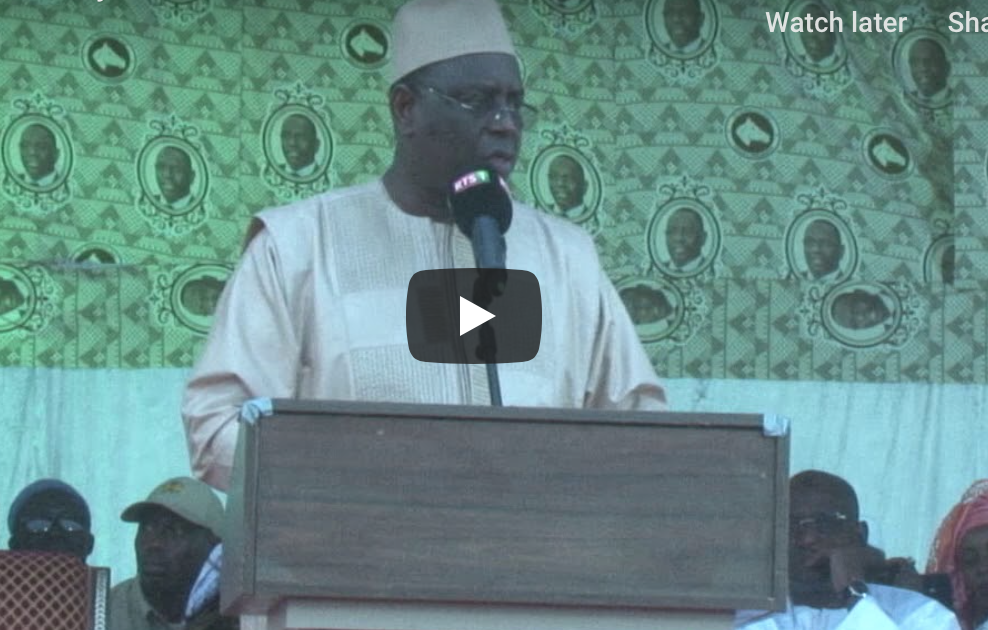 VIDEO - Macky Sall veut faire du désenclavement de Podor une priorité s'il obtient un second mandat