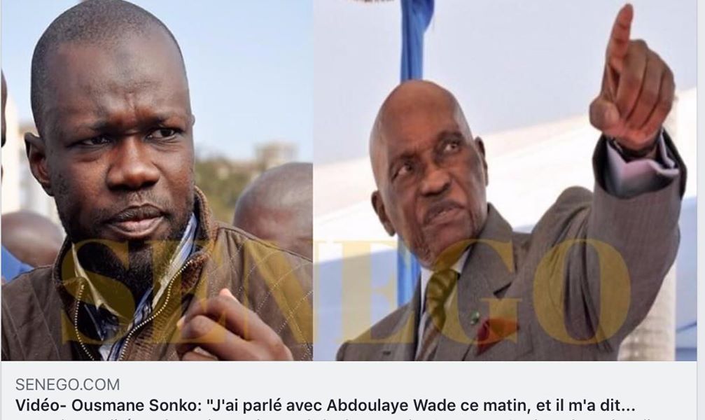 Présidentielle 2019 : Sonko et Wade face à la presse à 21h