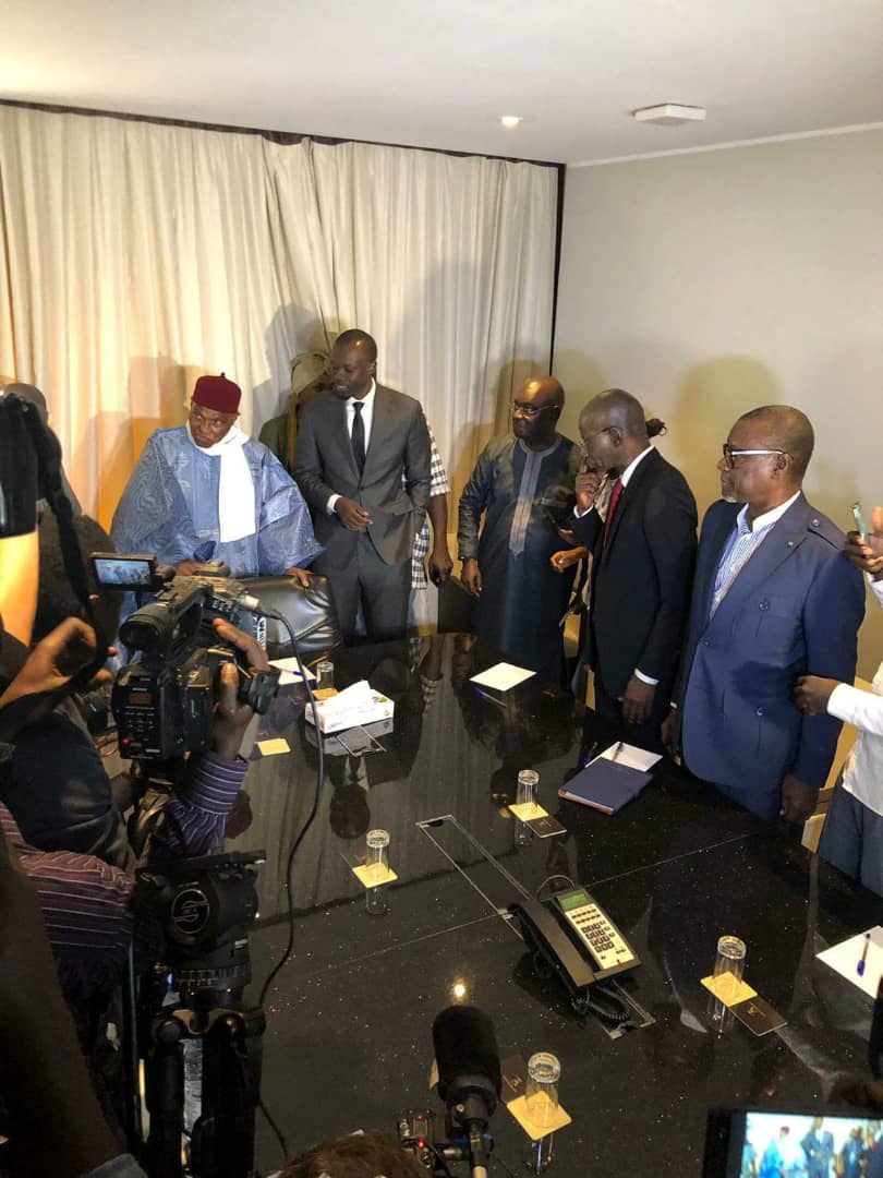Les images de la rencontre Wade et Sonko