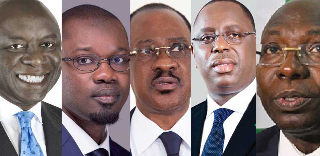 LES CINQ CANDIDATS DESCENDENT SUR DAKAR