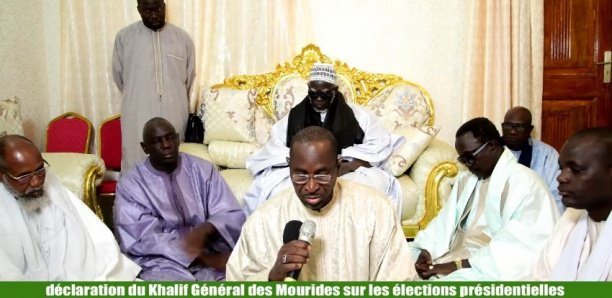 Présidentielle 2019 : La déclaration du khalife des mourides