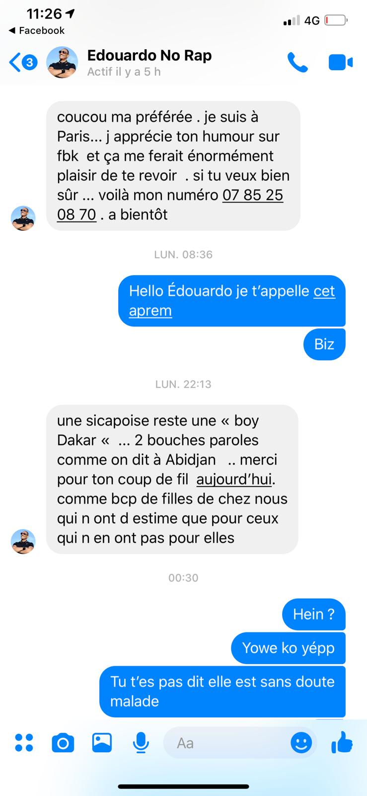 Les graves révélations de Thiouthe Diop :" Dj Edouardo m'harcèle depuis plus de 10 ans (...) Il me dit :"j'ai un gros sexe, je ne vais pas te faire mal (...)"