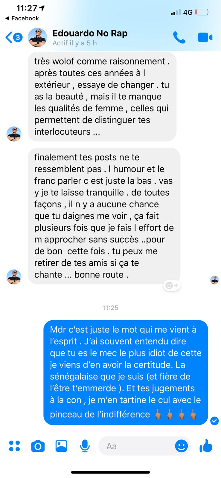 Les graves révélations de Thiouthe Diop :" Dj Edouardo m'harcèle depuis plus de 10 ans (...) Il me dit :"j'ai un gros sexe, je ne vais pas te faire mal (...)"