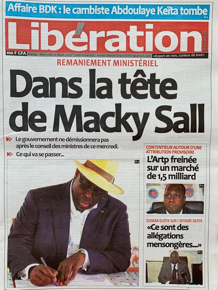 UNE DES QUOTIDIENS