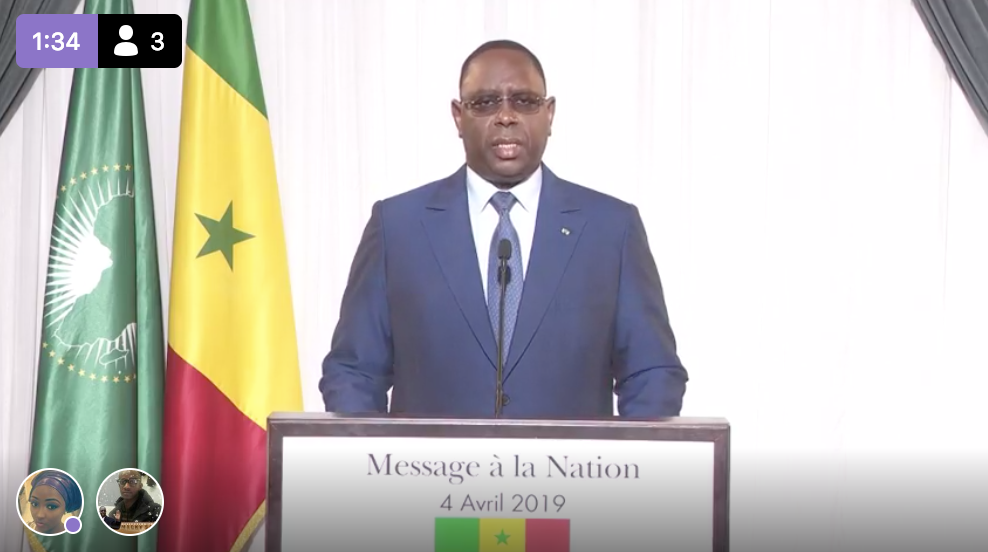 [🔴REPLAY - 03 AVRIL 2019] : Revivez le discours à la nation du Chef de l'Etat, Macky Sall