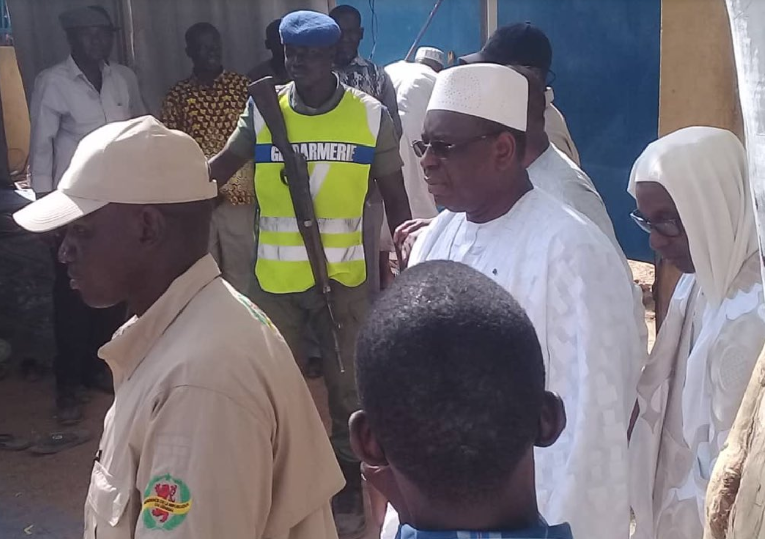 Les images de l’arrivée du président Macky Sall au Daaka de Médina Gounass…