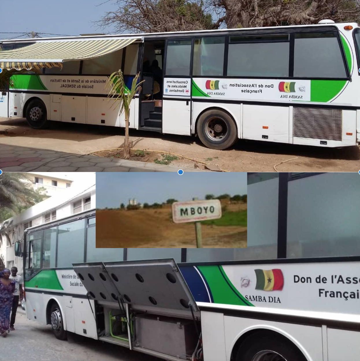 Un bus médicalisé pour le village de Mboyo, dans le département de Podor Un bus médicalisé pour le village de Mboyo, dans le département de Podor