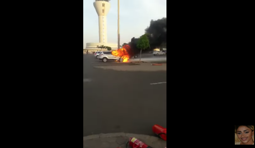 KAWTEF A L'AIDB - UNE VOITURE EXPLOSE DEVANT L'AÉROPORT (VIDEO)