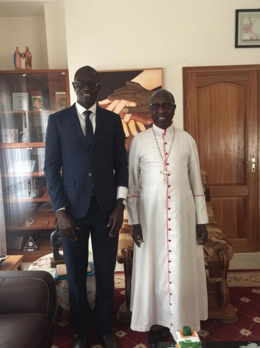 [Photos] Dr Babacar Diop reçu par le cardinal : Théodore A. Sarr "préoccupé" par la situation de Guy Marius Sagna