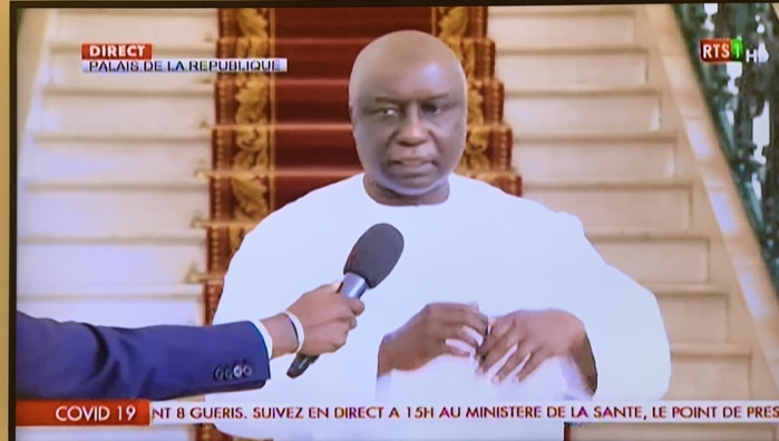 Idrissa Seck à sa sortie d’audience : « Ma présence ici montre notre totale adhésion auprès du président de la République pour combattre le coronavirus »