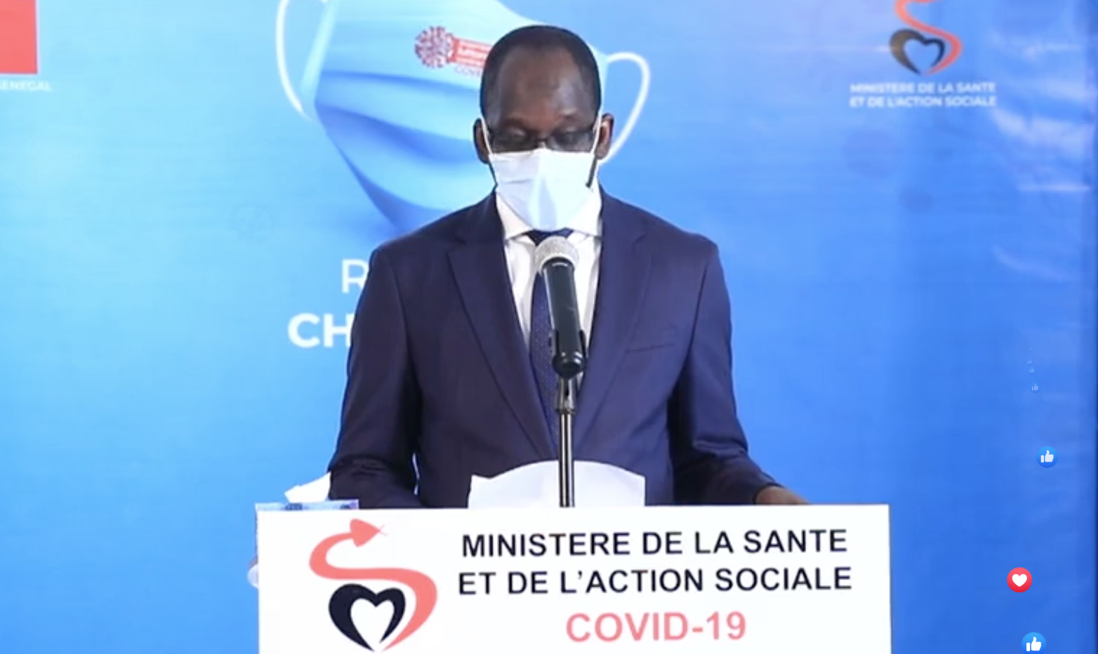 SÉNÉGAL : 89 nouveaux cas testés positifs au coronavirus, 99 nouveaux guéris et 16 cas graves en réanimation.