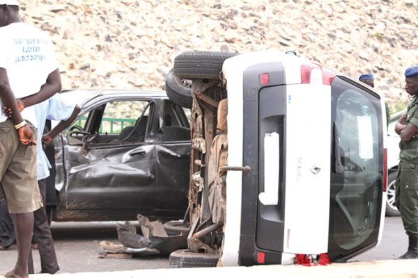 Ndiosmone: Une violente collision fait des blessés graves