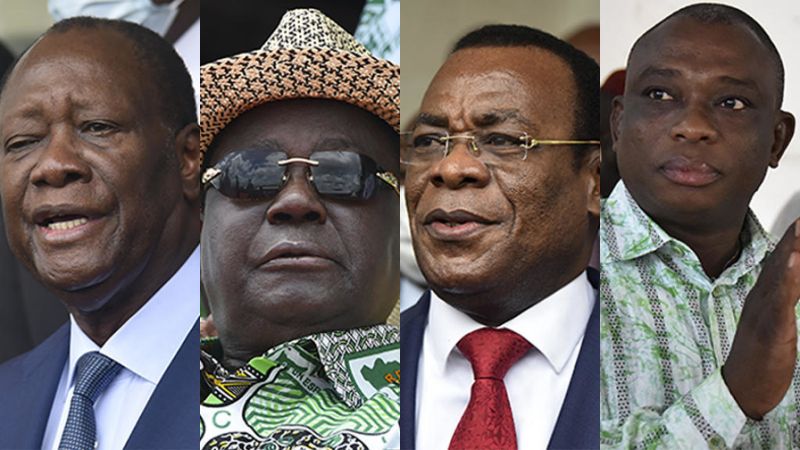 Qui sont les quatre candidats à l'élection présidentielle ivoirienne ?