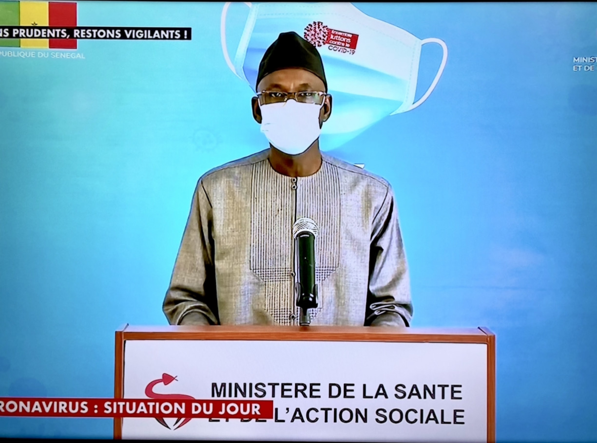 SÉNÉGAL : 115 nouveaux cas testés positifs au coronavirus, 35 nouveaux guéris, 3 nouveaux décès et 26 cas graves en réanimation.