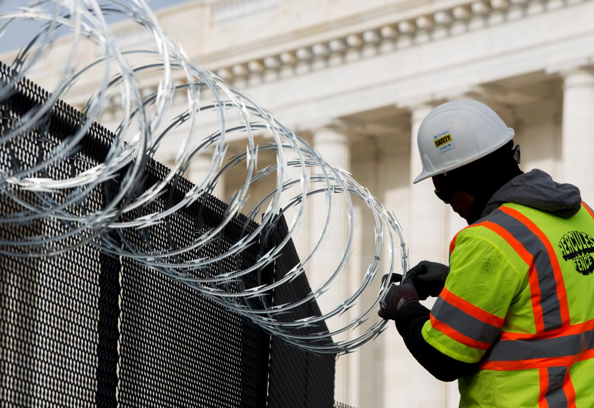 Washington se barricade avant l'investiture de Joe Biden (images)