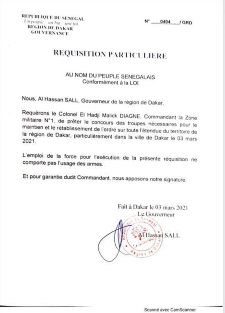 Troubles à Dakar : l’armée réquisitionnée à travers toute la capitale Sénégalaise