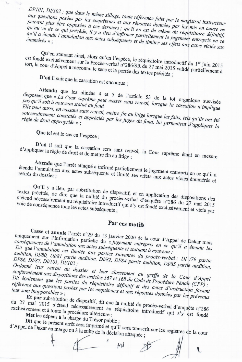 [DOCUMENT] : AFFAIRE THIONE SECK : LE VERDICT DE LA COUR SUPRÊME