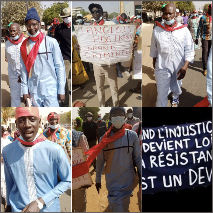 Mbour : Marche des travailleurs de Ikagel après le licenciement de 78 travailleurs.