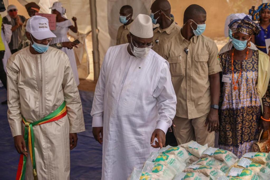 ​Macky chaleureusement reçu à Boké Diallobé dans le département de Podor