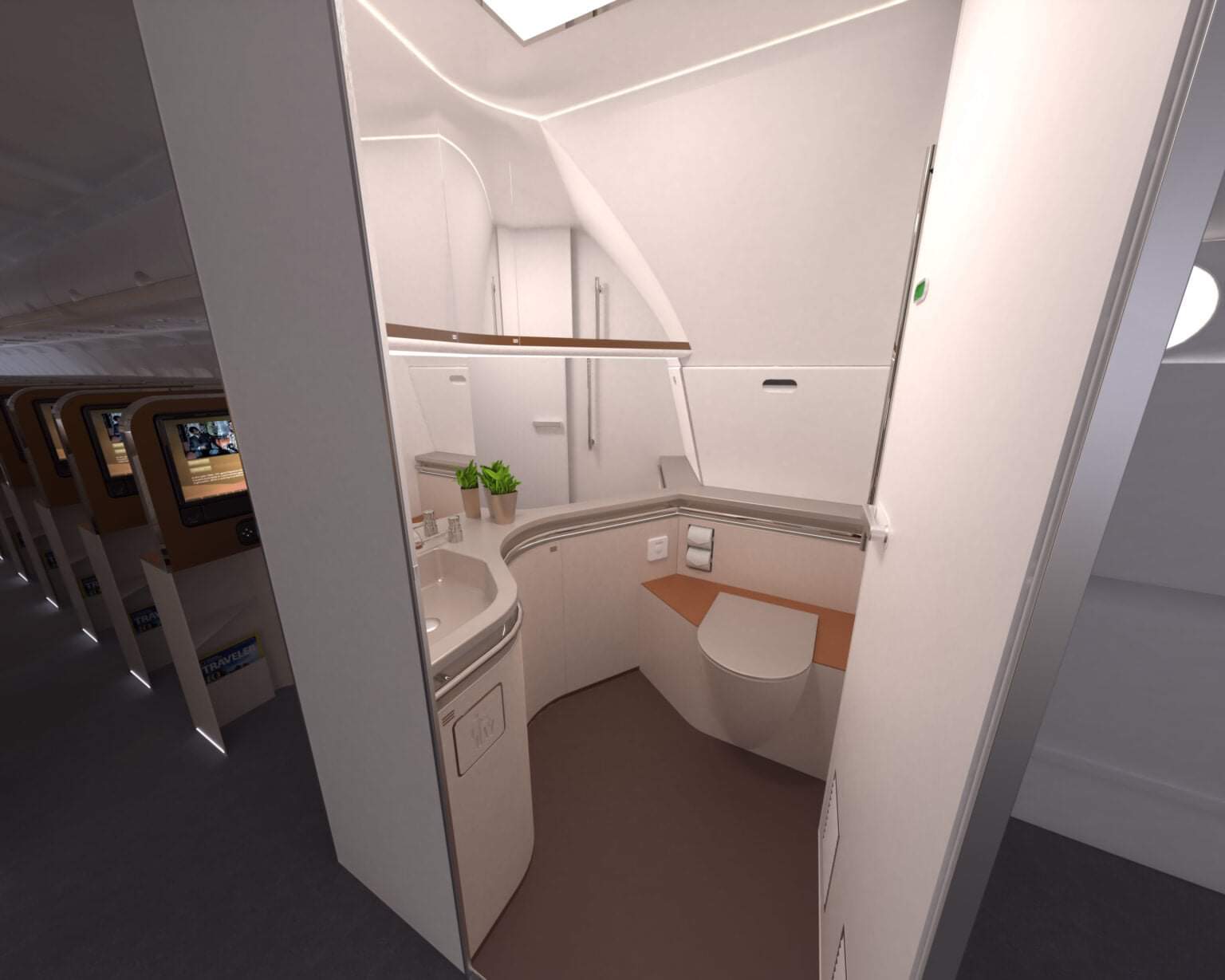 ​Bientôt disponible : des salles de bain plus grandes pour les... avions 
