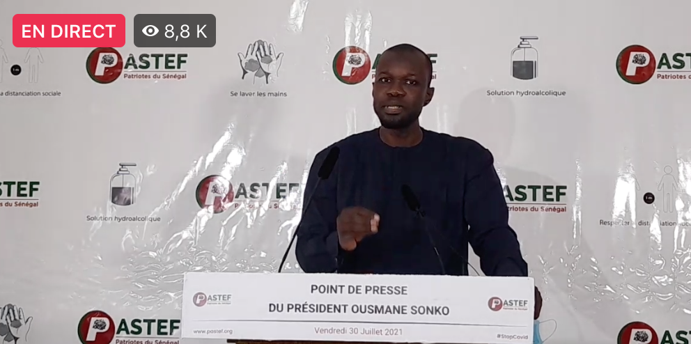 3ème vague meurtrière : Ousmane Sonko accuse le gouvernement, tire sur les autorités et sensibilise les populations...