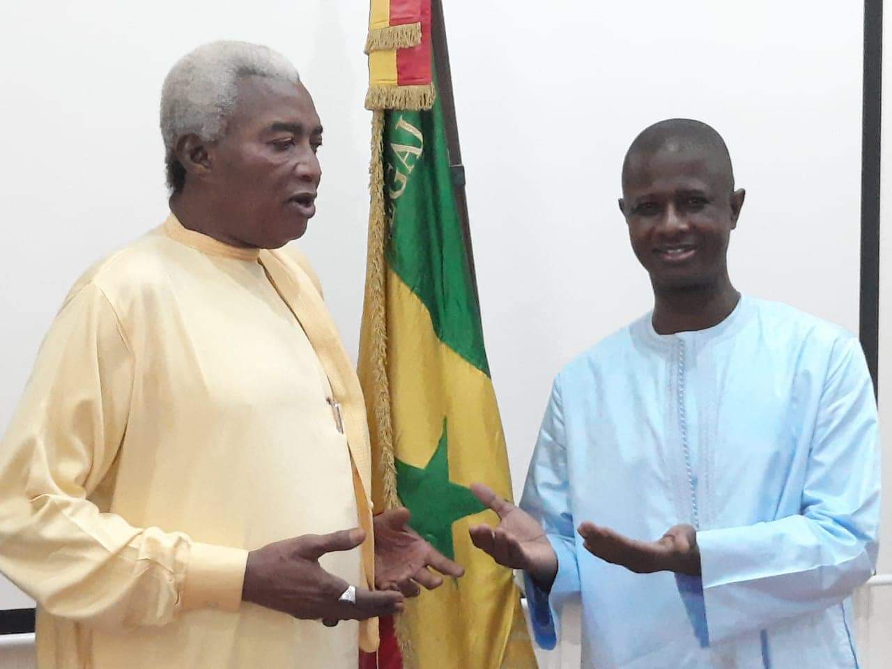 Serigne Abdou Karim Mbacké Falilou reçu par le ministre de l'Intérieur, Antoine Diome