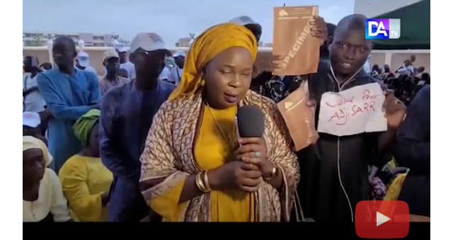 TOUBA - Les remarques de Sokhna Mame Say Mbacké par rapport à la visite de Sonko hier à Touba.