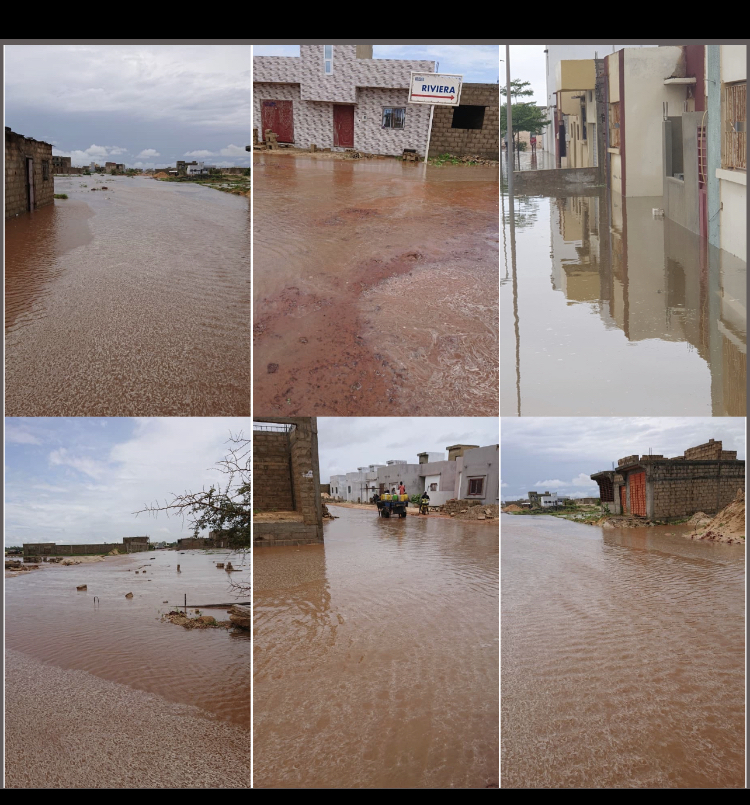 Fortes pluies à Sangalkam : la Sicap Belleville patauge dans l'eau, les habitants crient leur désarroi.