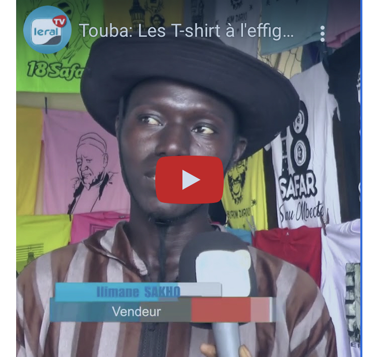 Touba: Les tee-shirts à l'effigie de Serigne Bamba et autres guides vendus comme de petits pains