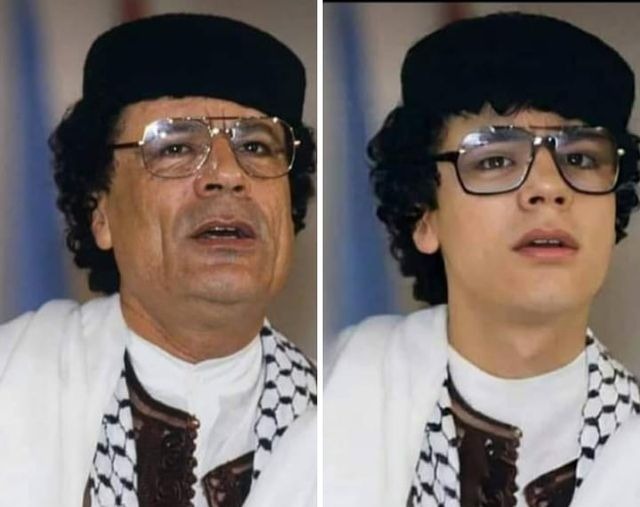 Arrêt sur image- Troublante ressemblance entre ce petit fils de feu Mouammar Kadhafi  et son défunt pépé