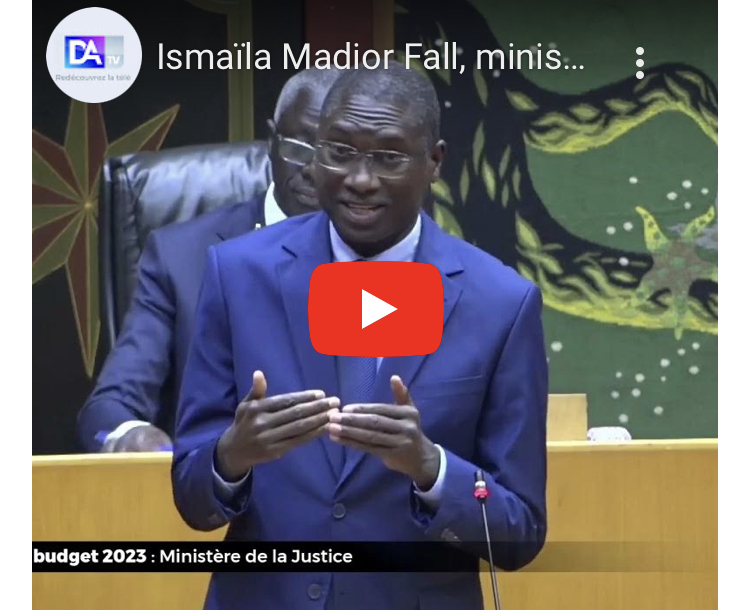 Ismaïla Madior Fall, ministre de la Justice : « Personne ne contrôle la justice, même pas l’État! »