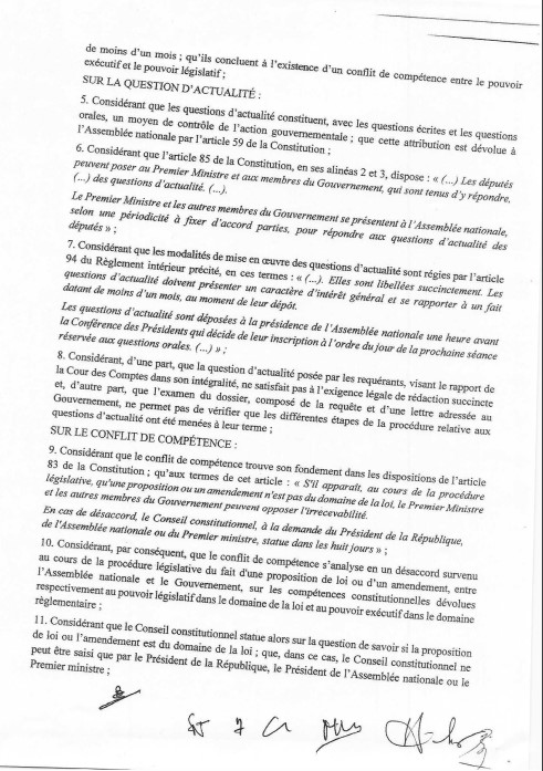 Saisine du Conseil constitutionnel sur le rapport de la Cour des comptes : La juridiction rejette le tandem Mimi-Guy Marius Sagna