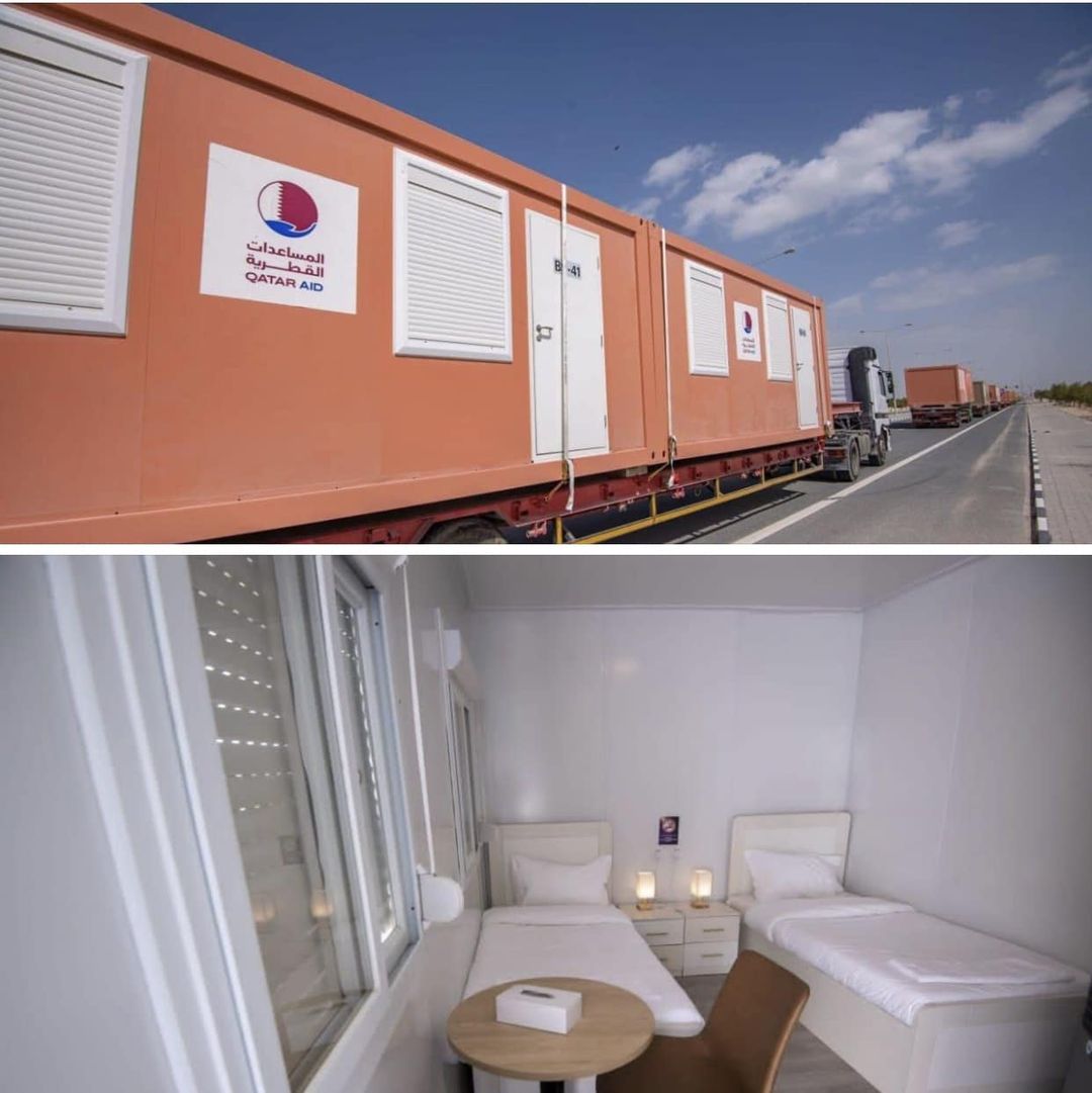 🛑Le Qatar envoie 10 000 maisons conteneurs en Turquie. Les premières maisons sont en route (IMAGES)
