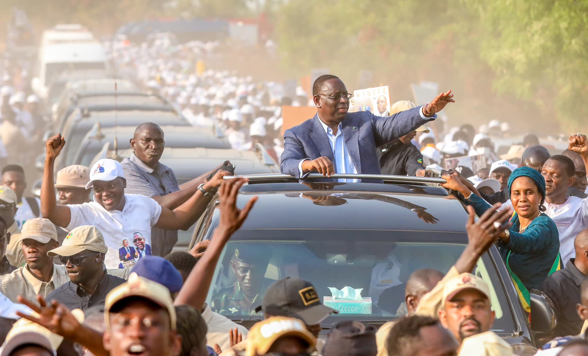 SEDHIOU- Bel accueil au Président Macky Sall  (IMAGES)