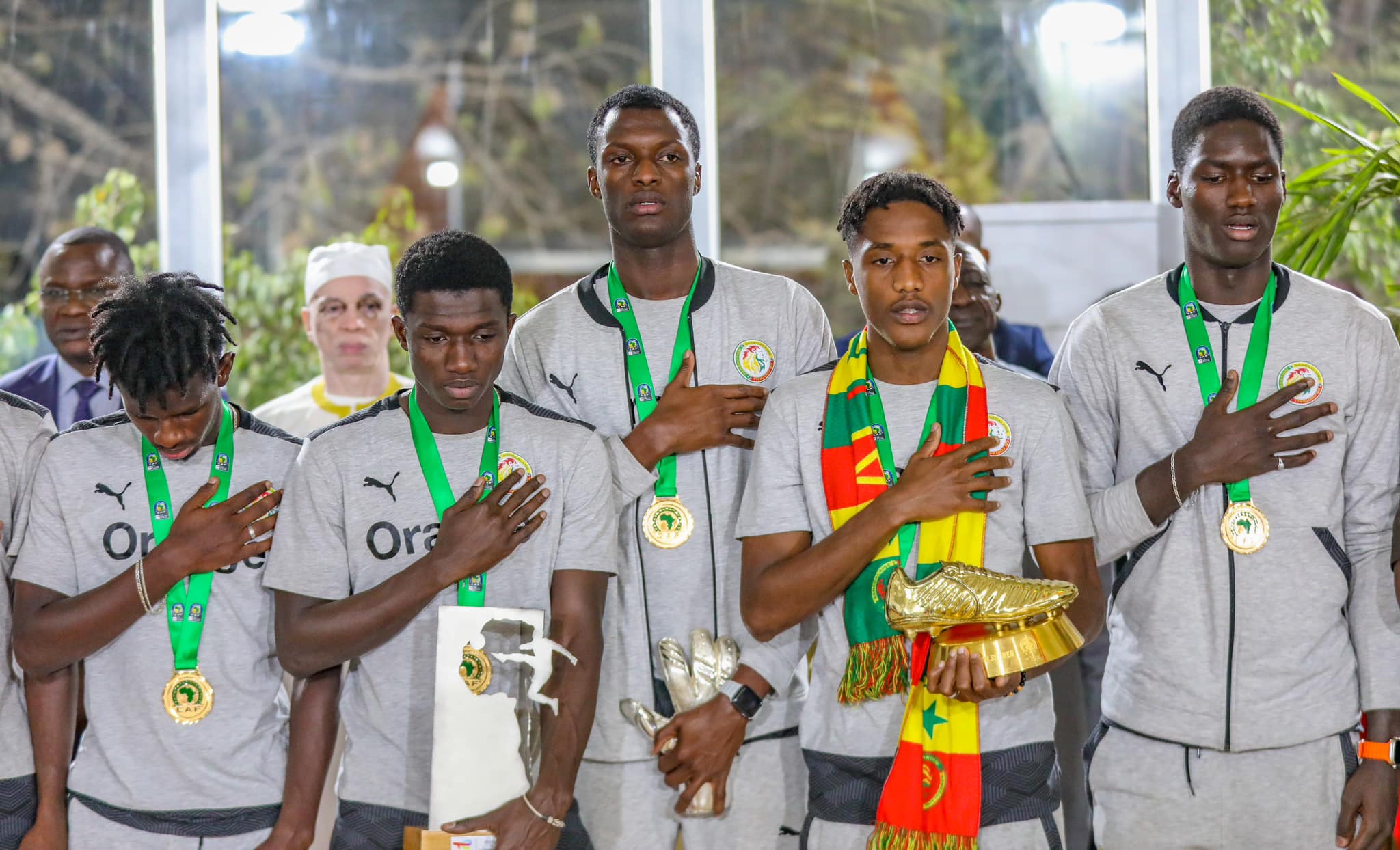  Macky Sall octroie une prime spéciale de 10 millions de francs CFA à chacun des vainqueurs de la CAN U20