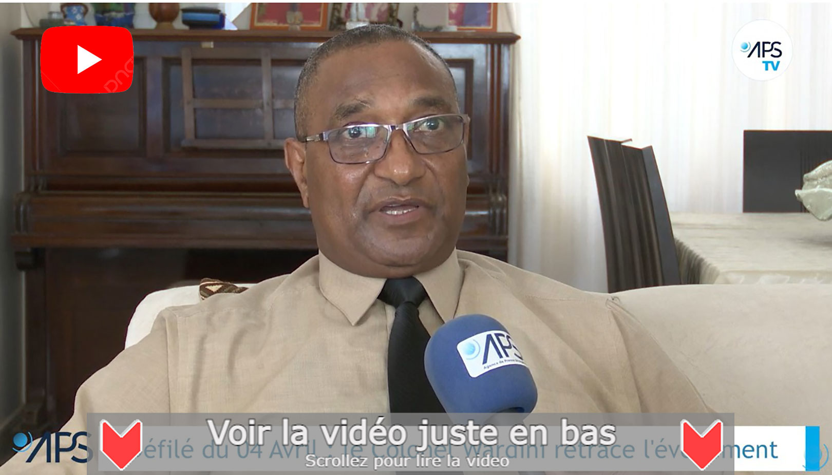 VIDEO : Défilé du 04 Avril le Colonel Wardini retrace l'évènement