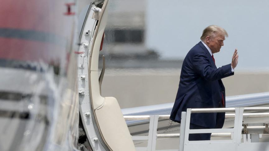 Donald Trump arrivé à Miami pour son audition