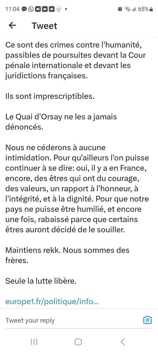 L'Etat Français traîne l'avocat de Sonko devant la ...justice...Branco accuse Macky et son régime...